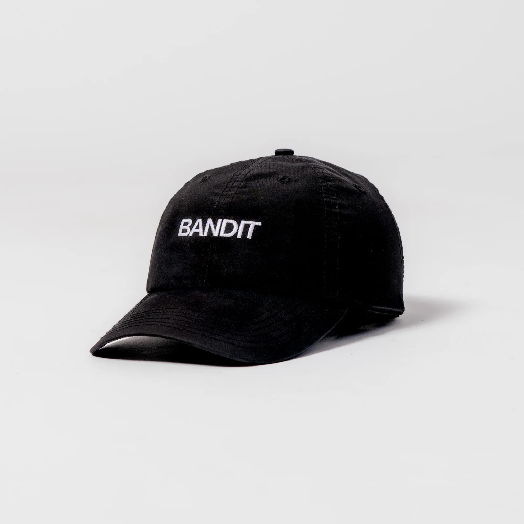 "Bandit" Nylon Dad Hat - Black - Image 3