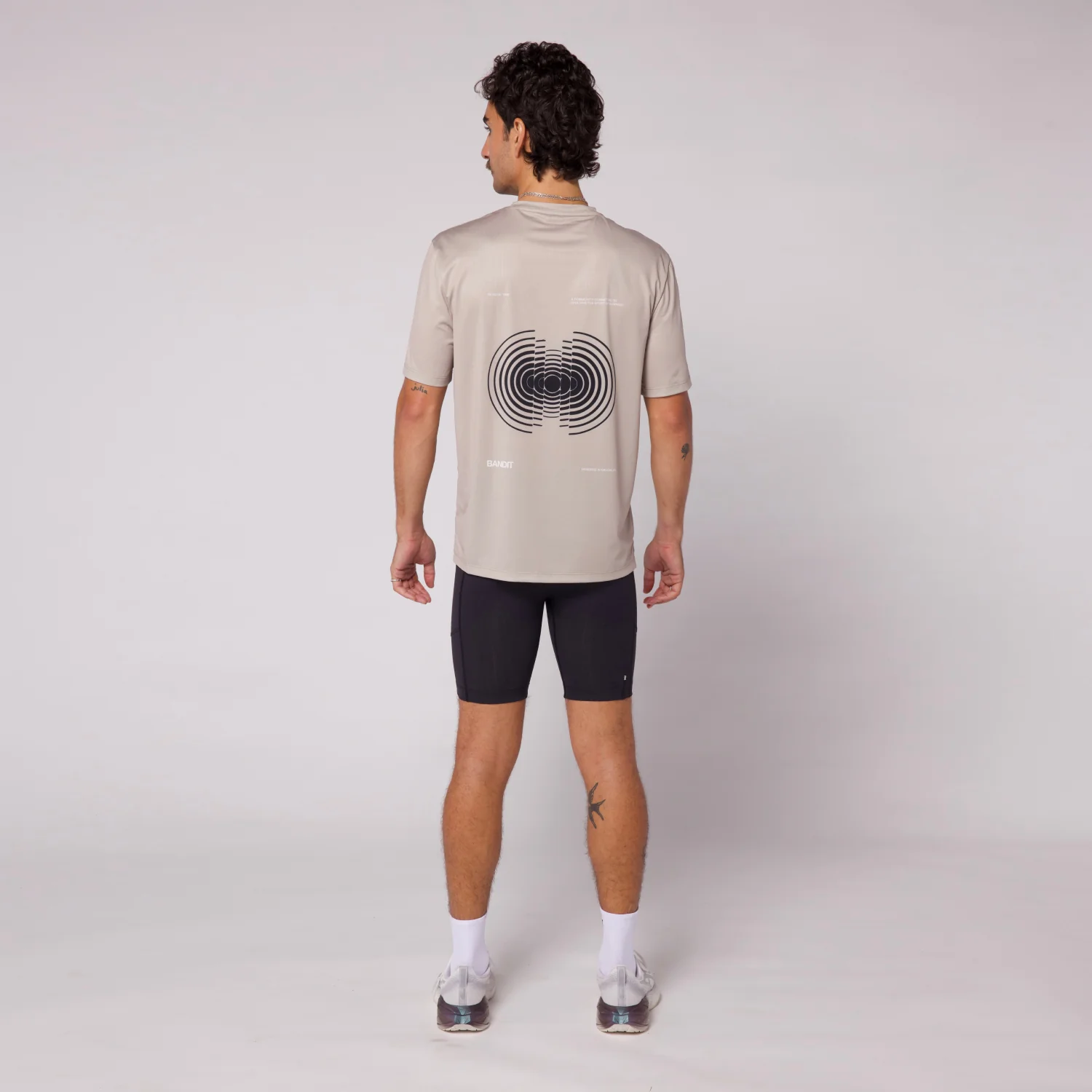 Sliced Spiral Drift™ Performance Tee - Stone - Image 3