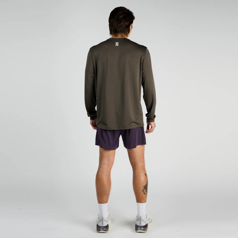 Micromesh™ Long Sleeve Tee - Unisex, Olive - Image 4