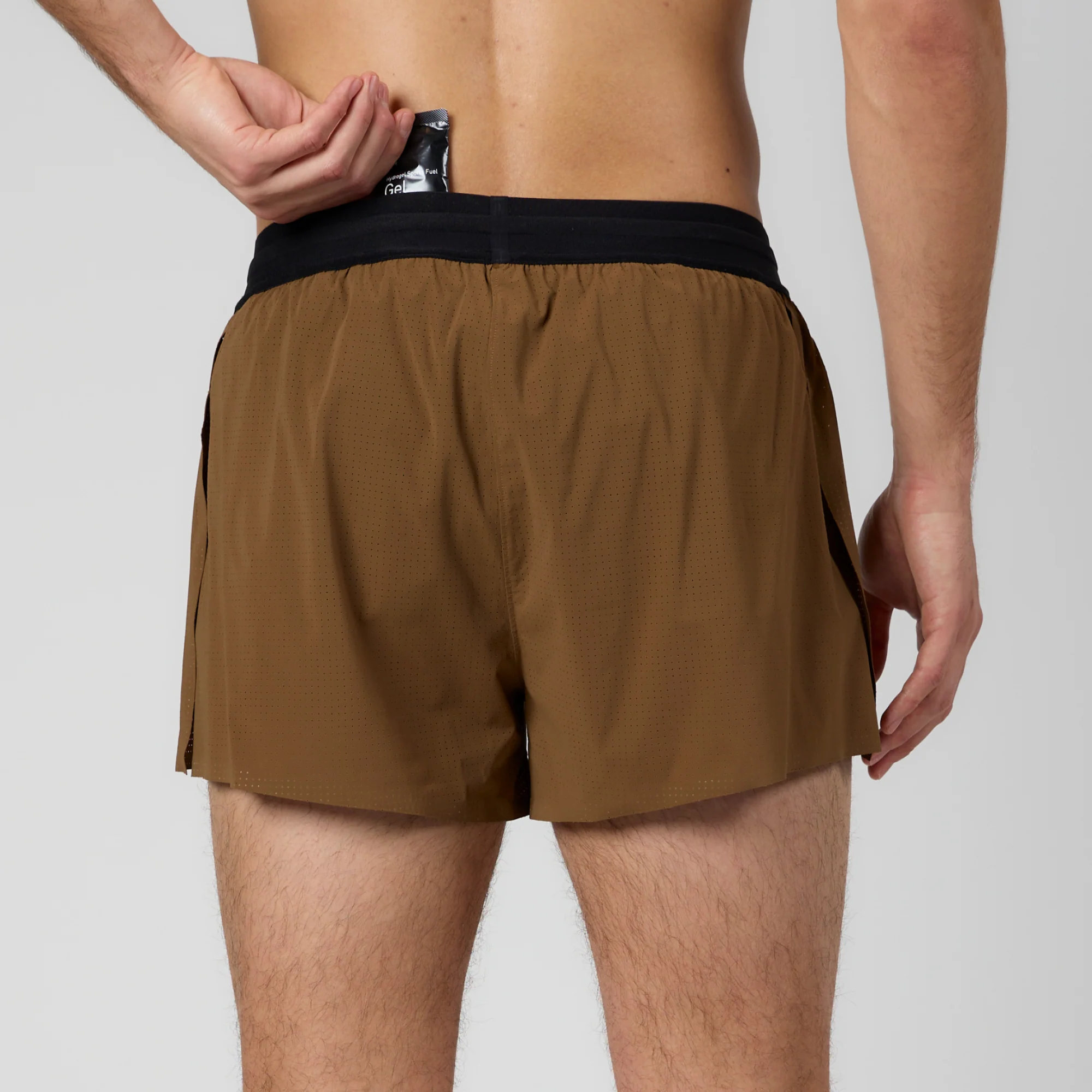 Vento™ Men's 3" Splitty Short - Nutmeg - Image 3