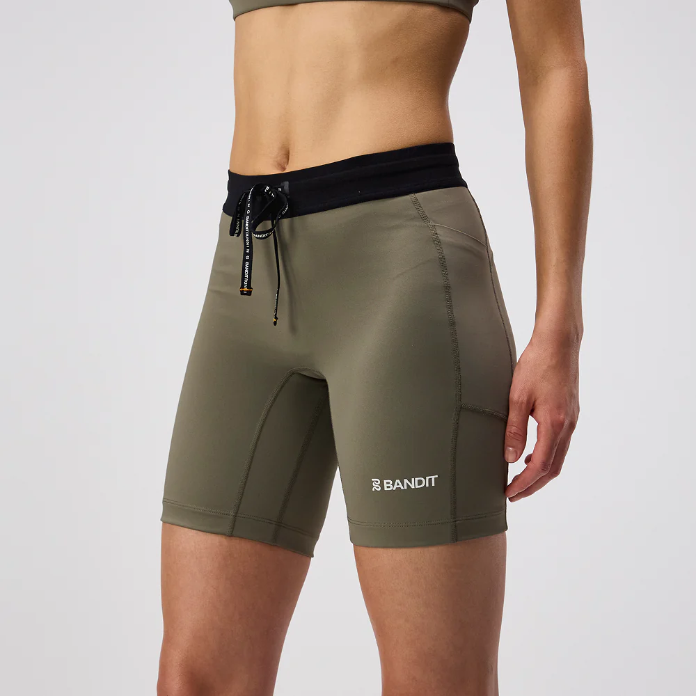 Stamina™ 7" Women's Compression Shorts - Fatigue - Image 7