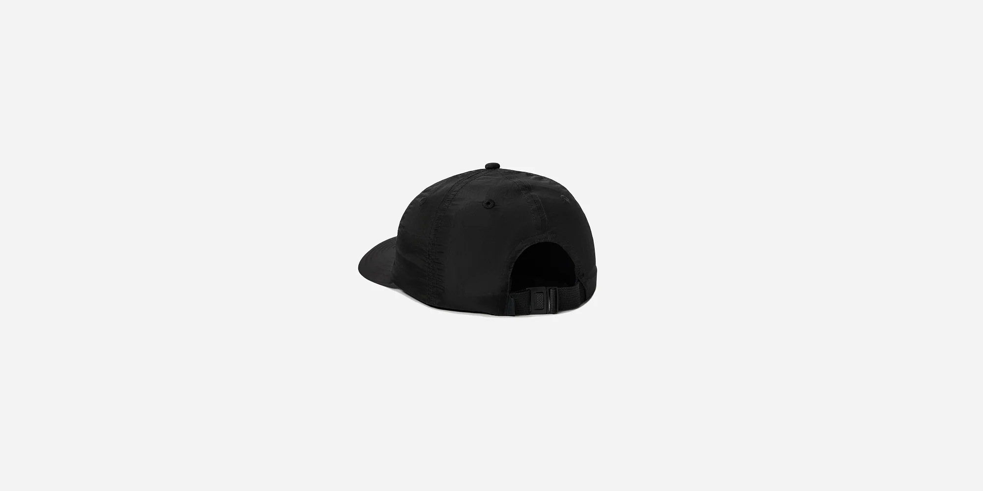 The Unsponsored Project Nylon Dad Hat, Black - Image 4